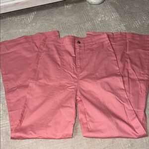 Jealous tomato pink flare jeans new without tag size large 14.5 in waist spring